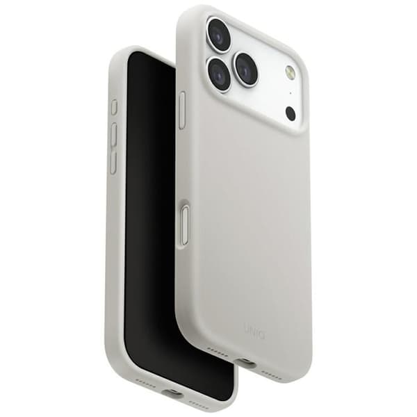 UNIQ Telefontaske til iPhone 17 Pro Max MagSafe Lino - Lysegrå