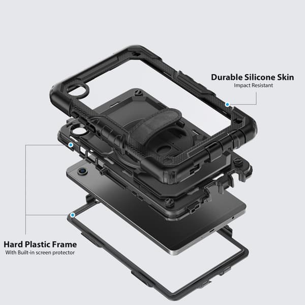 Tech Protect Galaxy Tab A9 Etui Solid - Sort Svart