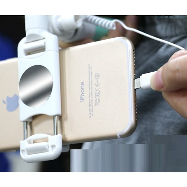 USAMS Lightning Mirror Selfiestick wire control - Svart Svart