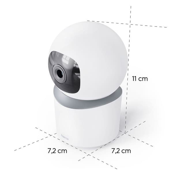 HAMA Smart Övervakningskamera Inomhus Svängbar Vit