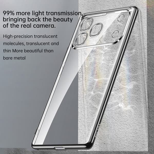 SULADA Mobilskal till iPhone 17 Pro Ultra Thin Electroplated - Svart Svart