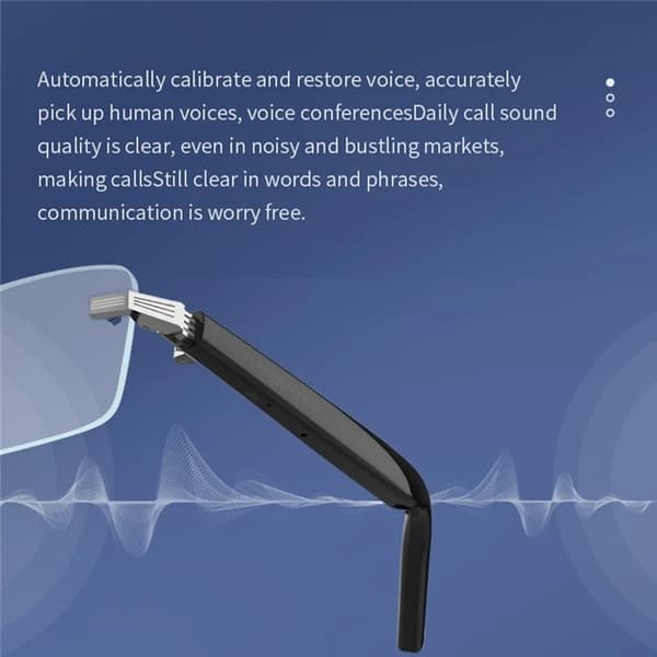 Smart Glasögon Bluetooth 5.3 med Mic G06-T - Svart