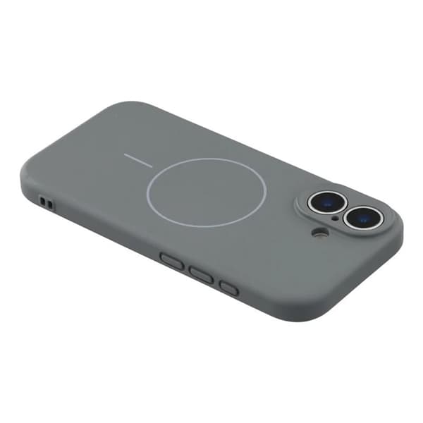 WANLONFENG Mobilskal till iPhone 17 MagSafe Med 2Pcs Härdat Glas XQ1 Grå
