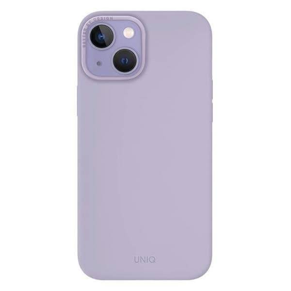 Uniq iPhone 14 Plus Mobiskal Lino - Lilac Svart