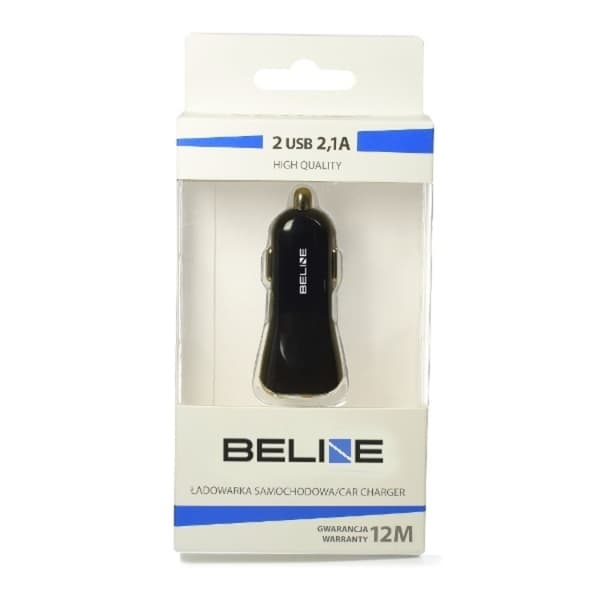 Beline Billaddare USB-A Till USB-A - Svart Svart