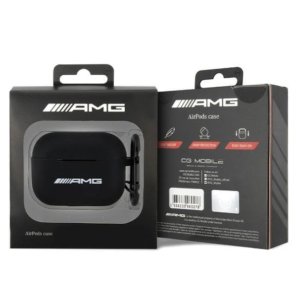 AMG Airpods Pro 2 Etui Silikone Hvid Logo - Sort