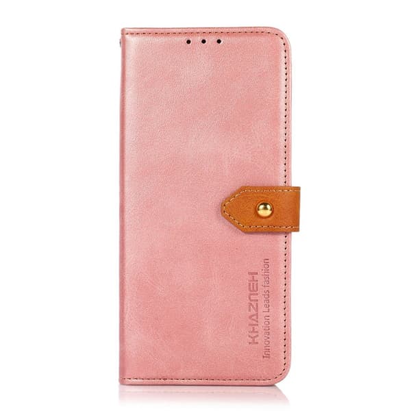 KHAZNEH Plånboksfodral för Samsung Galaxy S26 Plus Konstläder Ställ - Roséguld