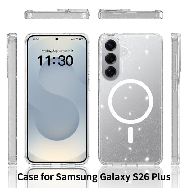 Mobilskal för Samsung Galaxy S26 Plus Magnetiskt TPU - Transparent