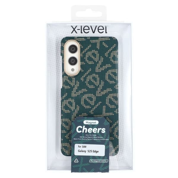 X-LEVEL Mobilskal till Samsung Galaxy S25 Edge MagSafe Grön