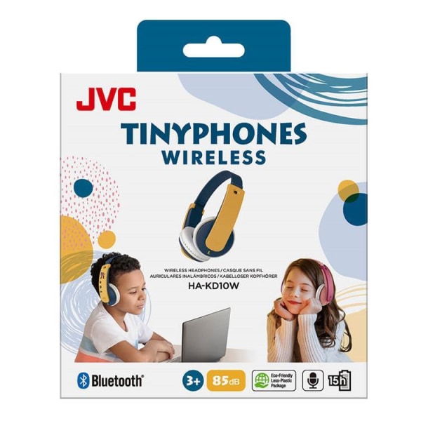 JVC-kuulokkeet KD10 On-Ear Langaton 85dB - Keltainen / Sininen Blue
