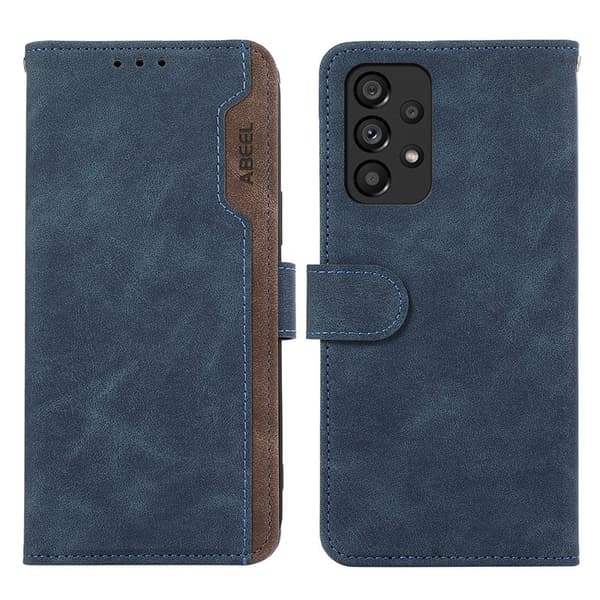 ABEEL Samsung Galaxy A53 5G Plånboksfodral Konstläder RFID-Skydd Blå