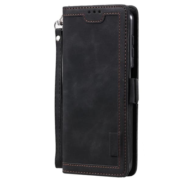 Samsung Galaxy S26+ Plånboksfodral RFID-Skydd Konstläder - Svart