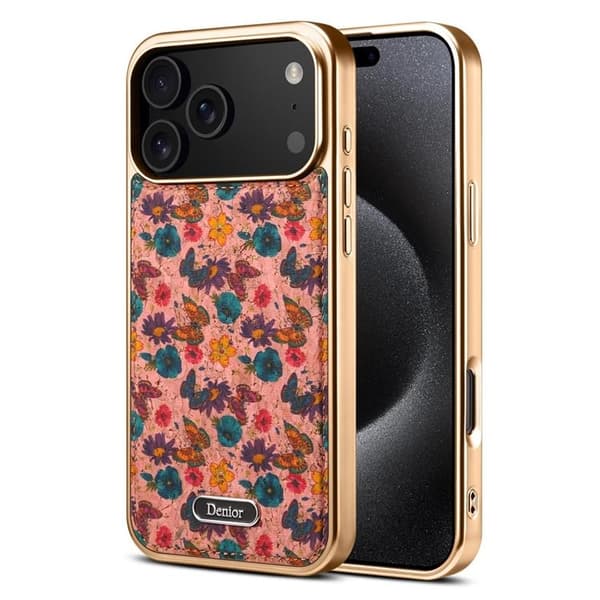 DENIOR Mobilskal till iPhone 17 Pro MagSafe Detachable - Butterfly Rosa Rosa