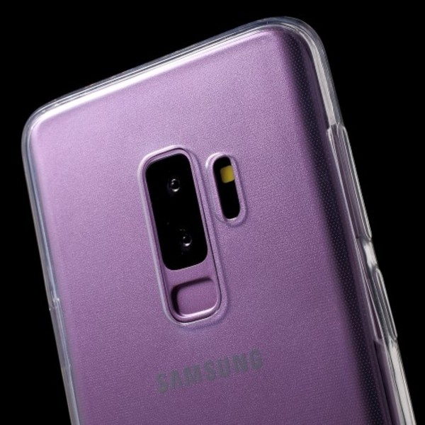 Touchable Front + Back TPU Mobilskal till Galaxy S9 Plus - Clear