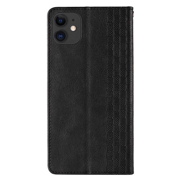 iPhone 13 mini Plånboksfodral Magnet Strap - Svart Svart