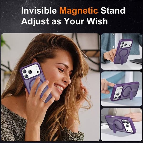 Mobilskal till iPhone 17 Pro MagSafe Kickstand - Lila
