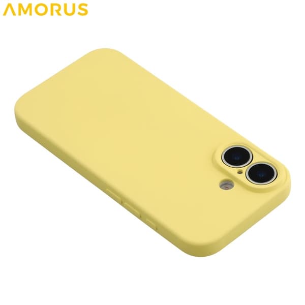 AMORUS Mobilskal till iPhone 17 Precise Cutouts TPU Fiber - Gul Gul