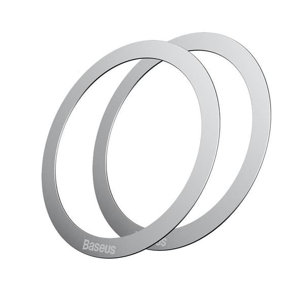 Baseus Halo MagSafe Magnetisk Ring 2 Stk - Sølv Silver