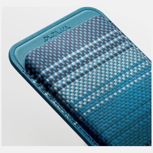 PITAKA MagSafe Korthållare Woven Plånbok - Moonrise Blå