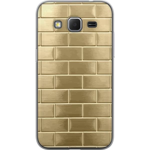Mobilskal till Samsung Galaxy Core Prime med Gyllene Murstenar