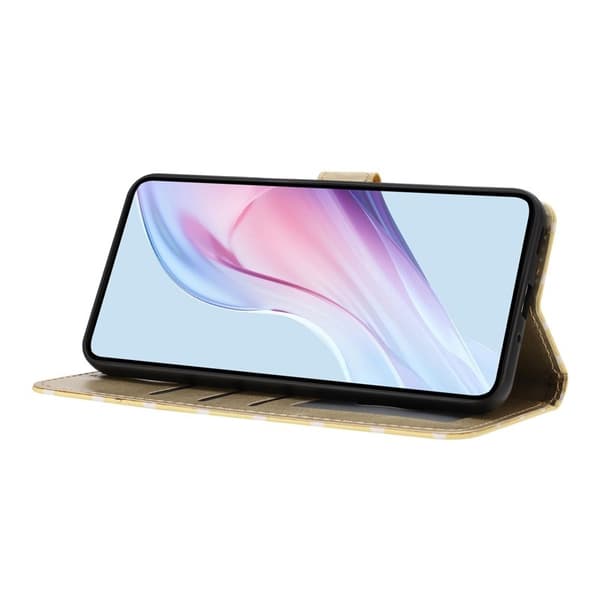 Oppo Find X9 Pro 5G Plånboksfodral Konstläder Polka Dot - Gul