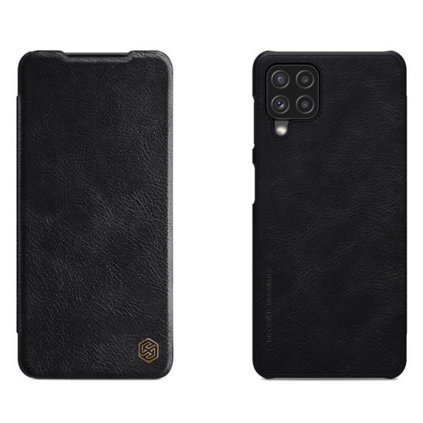 Nillkin Qin Läder Fodral Galaxy A22 4G - Svart Svart
