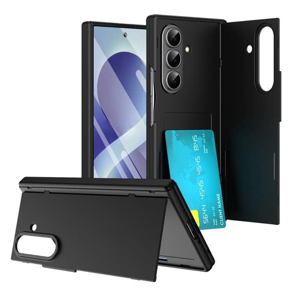 Mobilskal För Galaxy Z Fold 8 med Korthållare - Blå