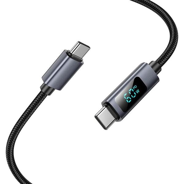HOCO USB-C till USB-C Kabel 3A 60W X112 1 m - Svart Svart