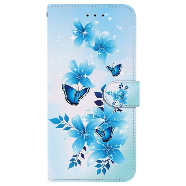 Plånboksfodral för Samsung Galaxy S26 Ultra Konstläder - Blå fjäril