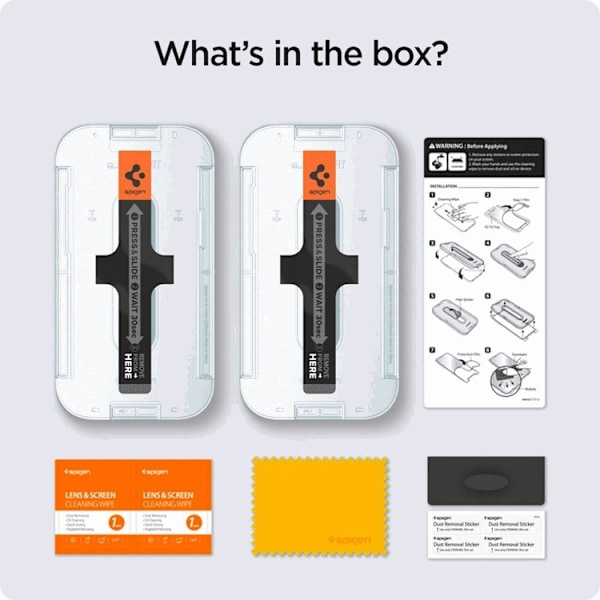Spigen 2-Pack Privacy Härdat Glas Skärmskydd iPhone 13 Pro Max