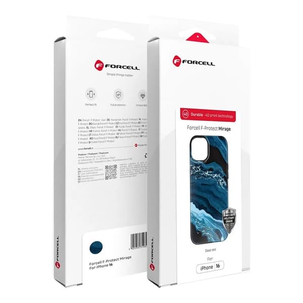 Forcell telefontaske til iPhone 15 Pro MagSafe Mirage - Deep Sea Blå