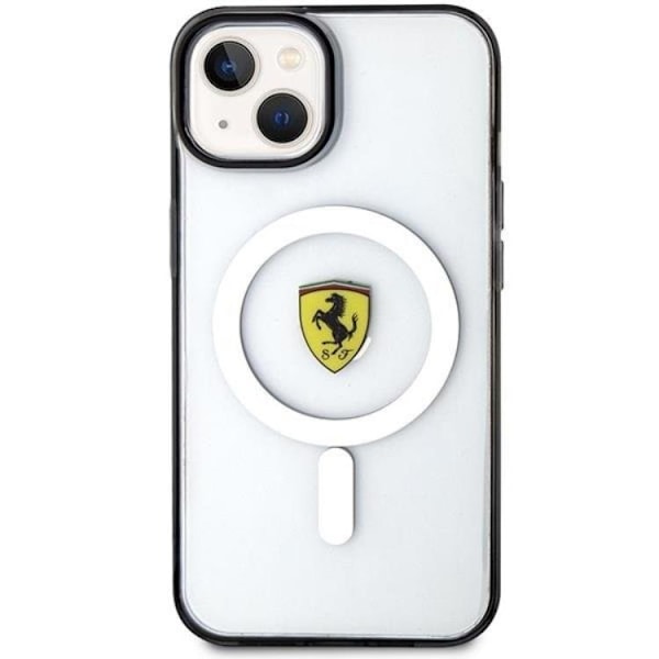 Ferrari iPhone 14 Plus Mobilskal Magsafe Outline - Transparent