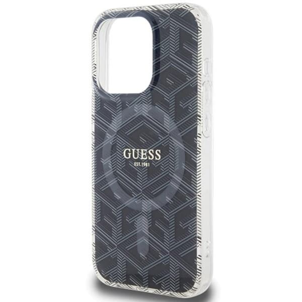 Guess iPhone 15 Pro Mobilskal Magsafe IML GCube - Musta Black