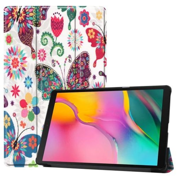 Tri-fold Fodral för Samsung Galaxy Tab A 10.1 2019 - Fjärilar