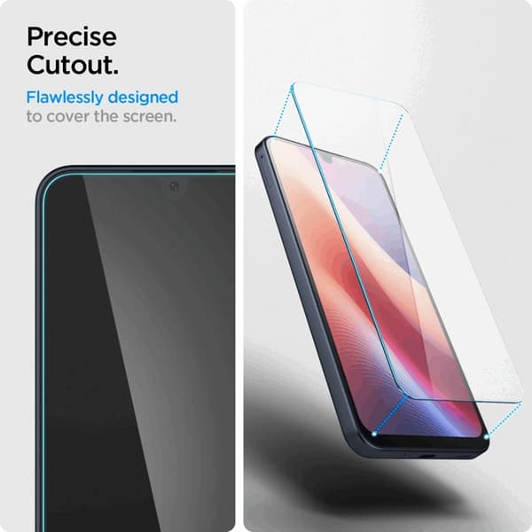 Spigen [2-Pack] Galaxy A16 4G/5G Härdat Glas Skärmskydd Slim Transparent