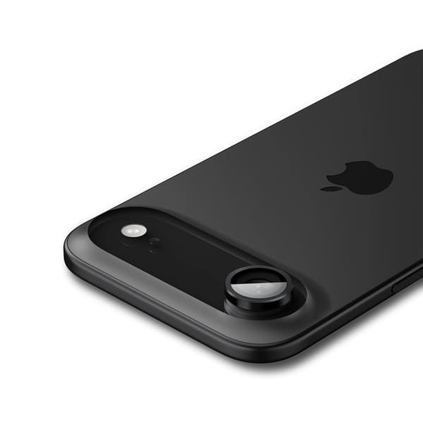 [2-pakke] Spigen iPhone Air hærdet glas kameradæksel EZ Fit - Sort Svart