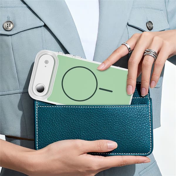 Mobilskal till iPhone Air MagSafe Skin Touch TPU PC - Grön Grön