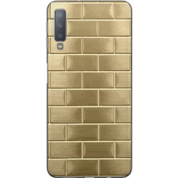 Mobilskal till Samsung Galaxy A7 (2018) med Gyllene Murstenar