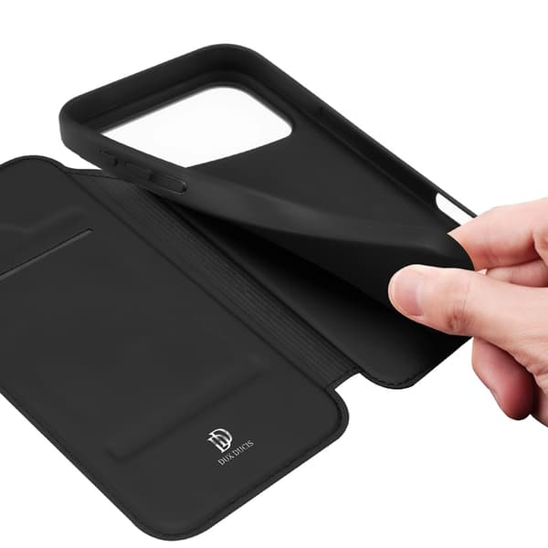 DUX DUCIS Skin Pro iPhone 17 Plånboksfodral PU Läder - Svart Svart