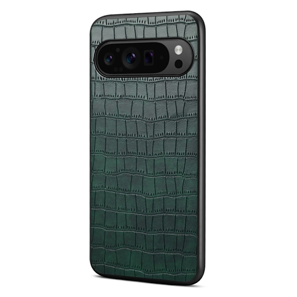 Mobilskal till Google Pixel 10/10 Pro Crocodile Texture - Grön Grön
