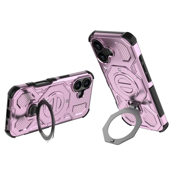 Mobilskal till iPhone 17 Rotating Kickstand - Rosa Rosa