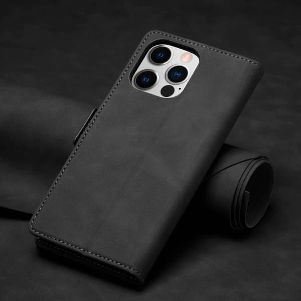 FORWENW F3-Series iPhone 14 Pro Max Plånboksfodral Konstläder - Svart