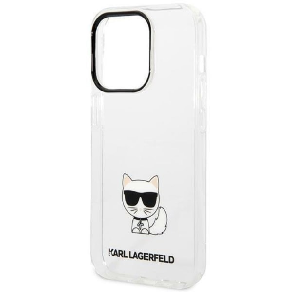 Karl Lagerfeld iPhone 14 Pro Max Cover läpinäkyvä Choupette Body