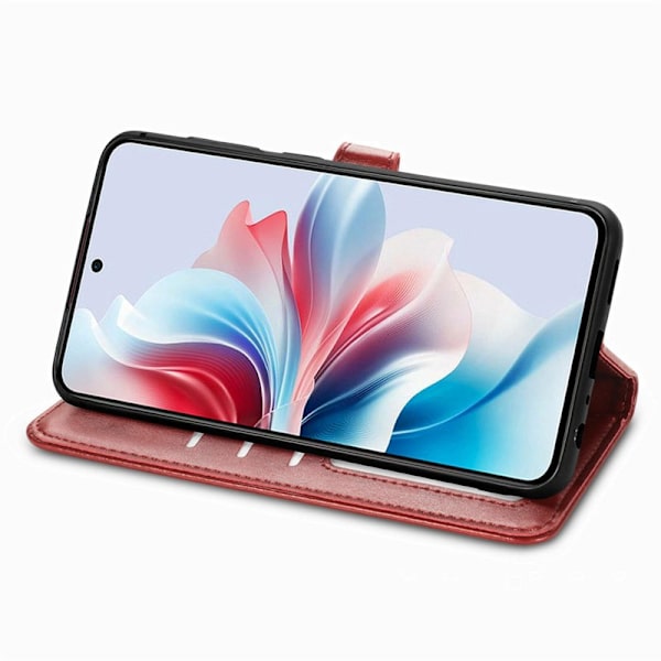 Plånboksfodral för Samsung Galaxy S26 Plus Konstläder Stativ - Röd