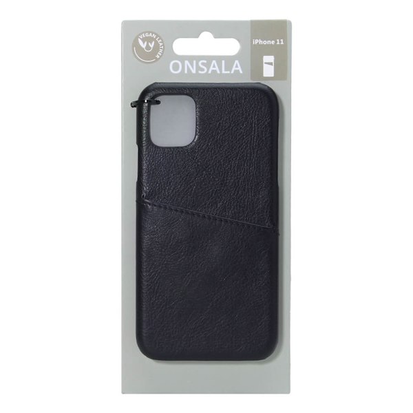 ONSALA Mobilskal Svart med Kortfack iPhone 11 Svart