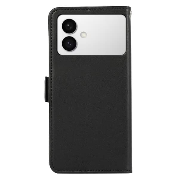 ABEEL Mobilskal till Samsung Galaxy S26 Edge KonstLäder RFID-Skydd - Svart