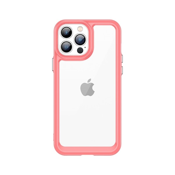 Mobilskal till iPhone 12 Pro Max Outer Space Gel Frame - Röd