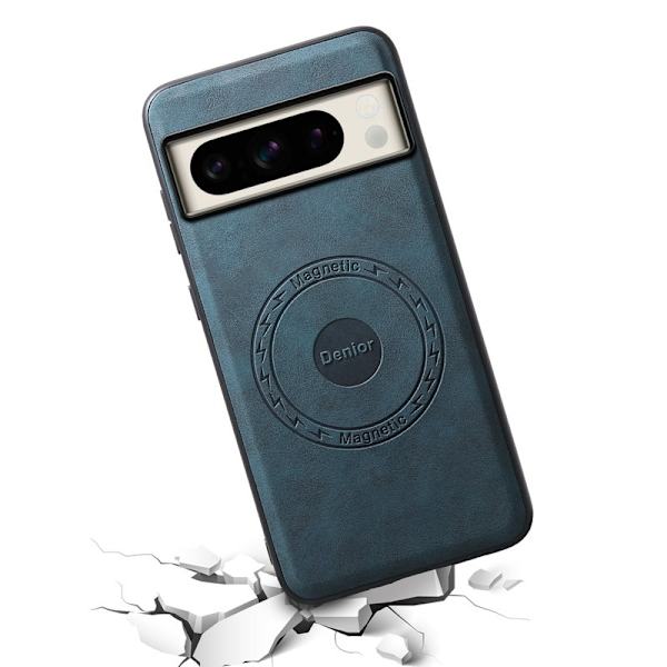 DENIOR D14 Google Pixel 8 Pro Magnetfodral Kortväska PC+TPU Blå