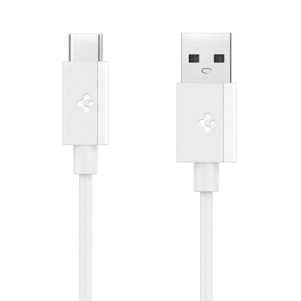 Spigen USB-A til USB-C Kabel Essential 1m 60W - Hvid Vit