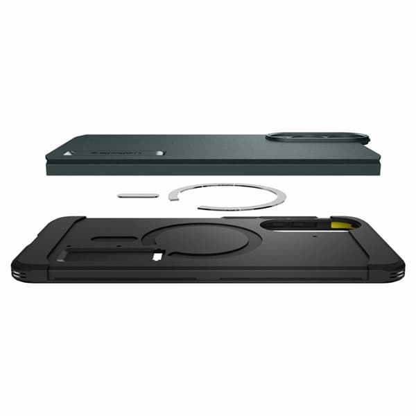Spigen telefontaske til Galaxy S25 Edge Magsafe Tough Armor - Grøn Grön